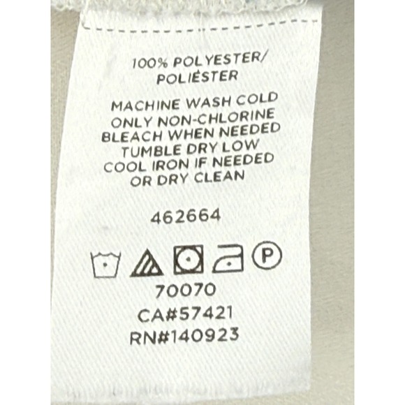 Pleione Womens Small Black Geometric Diamond Print V-Neck Blouse Sz S - Picture 9 of 9